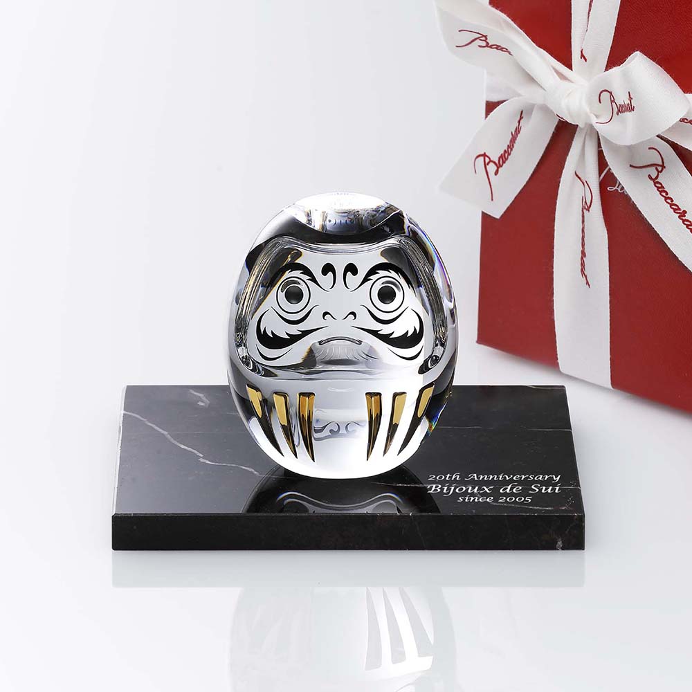 Baccarat,バカラ,だるま,縁起物,お祝,企業,就任,受賞,刻印,法人,記念品,開店,周年記念,ダルマ,オブジェ,置物,開業,経営者,
